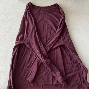 Maroon Lulu Lemon long sleeve Size 8/10